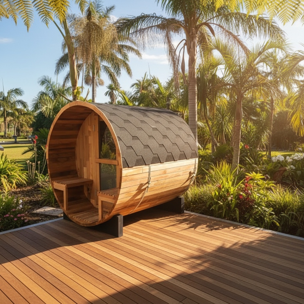 Barrel sauna