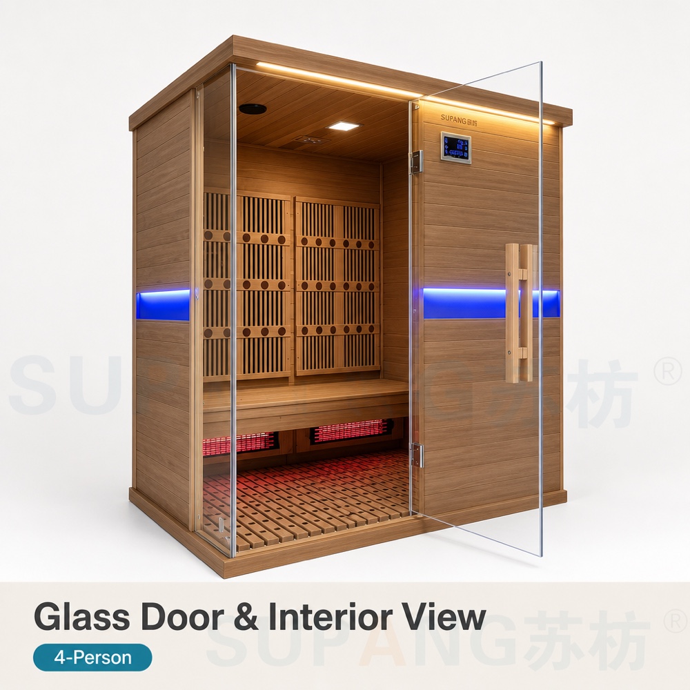 glass door and LED detail