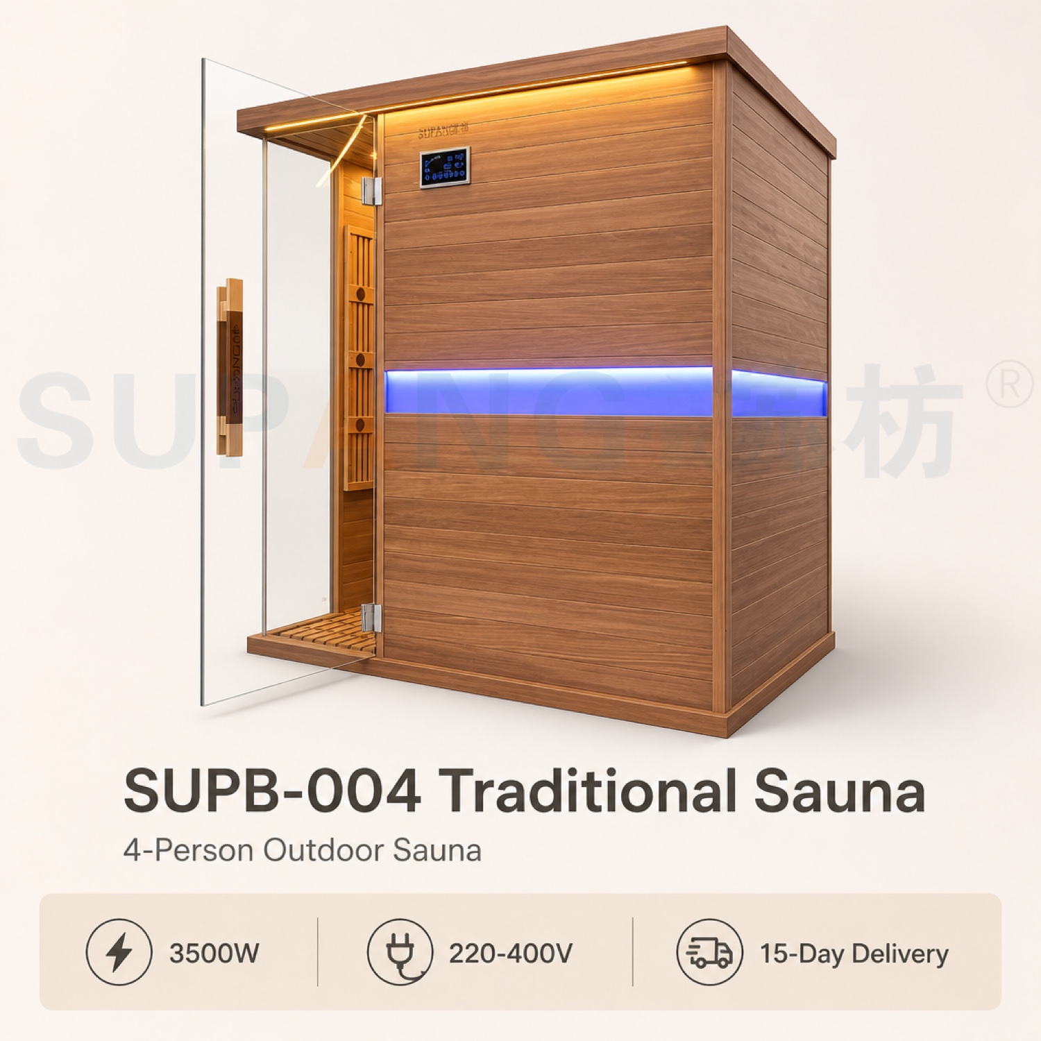 Cassina 4-person far-infrared sauna