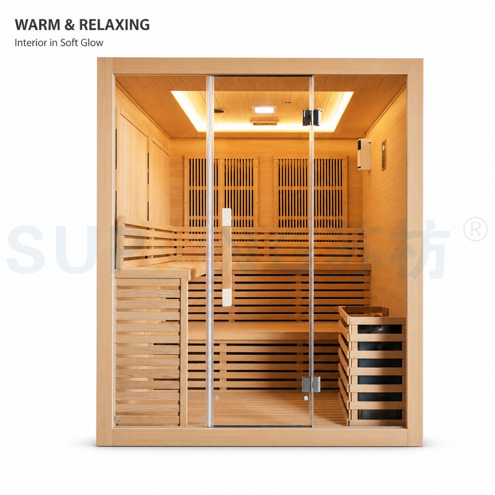 interior with sauna stove