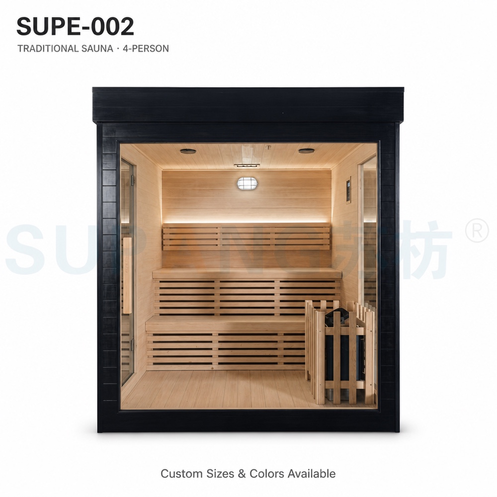 4-person traditional sauna SUPE-002
