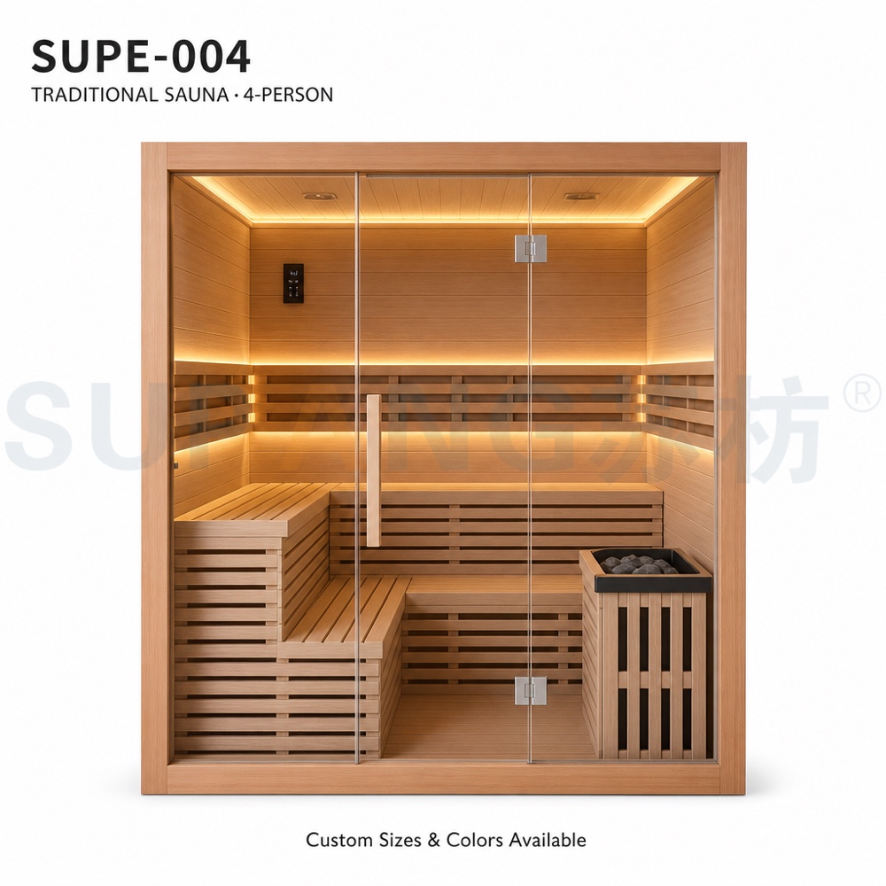 4-person traditional sauna SUPE-004