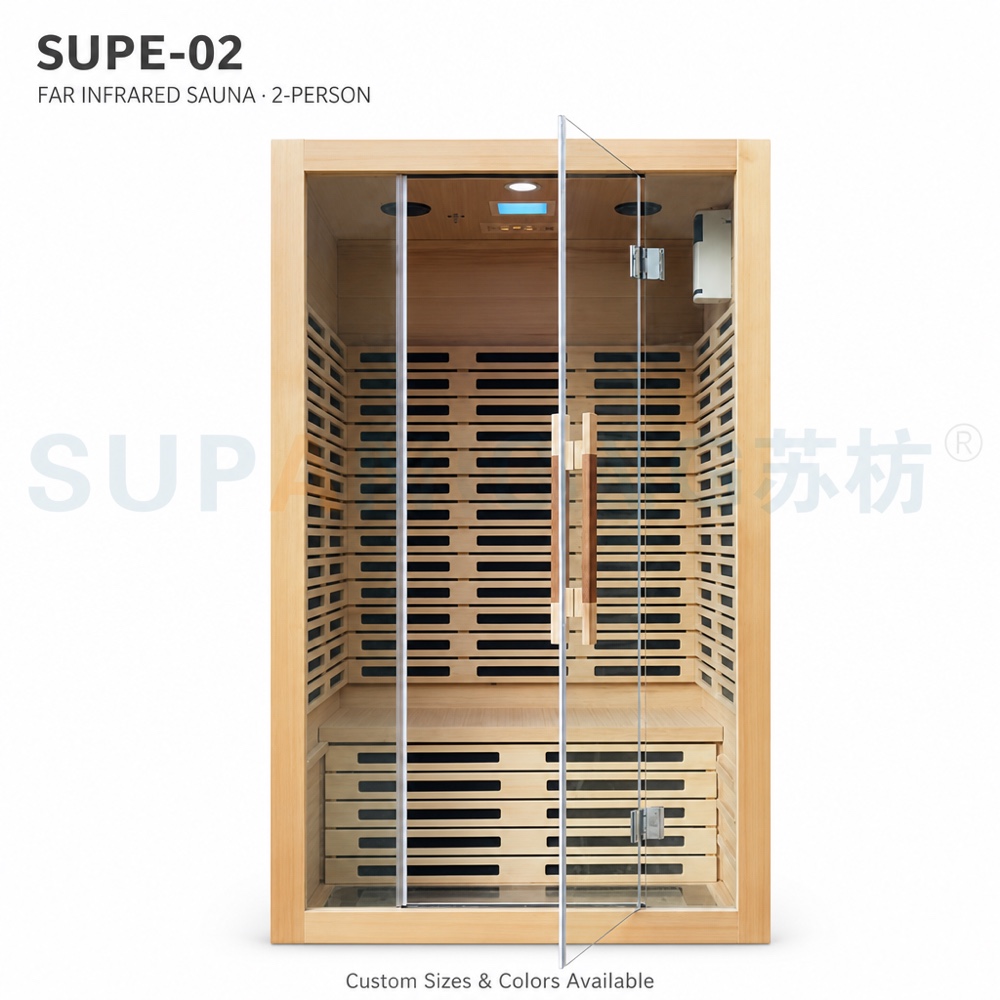 2-person far-infrared sauna SUPE-02