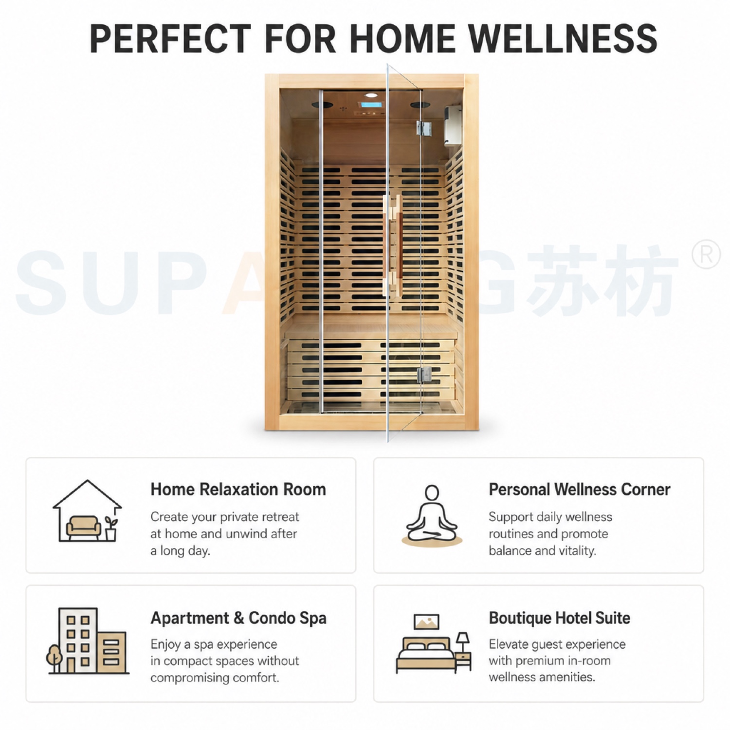 Perfect for — Home / Apartment / Small studio