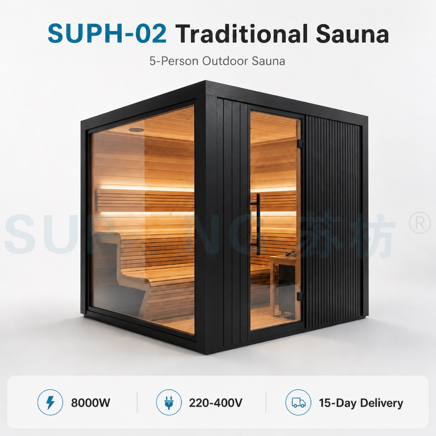 Cassina single person traditional sauna hero